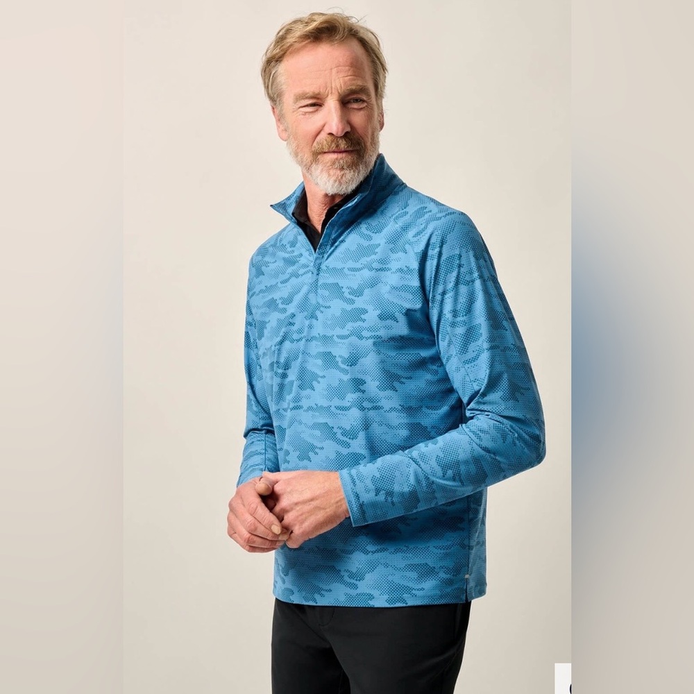 Johnnie-O‎ | Barrels Blue Talbert Quarter-Zip | Large | Like New!!